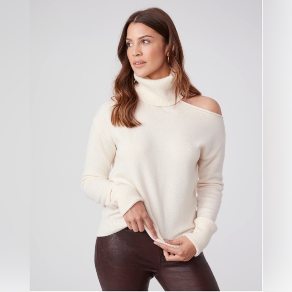 NWT IN BAG PAIGE Raundi Turtleneck Sweater - Ivory - XS